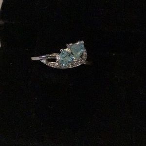 Blue Zircon Ring